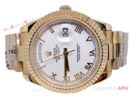 Rolex Daydate II Gold Replica Watch 41mm - AAA Grade